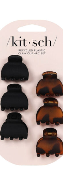 Kitsch Recycled Plastic X-Small Claw Clips 6pc Kitsch Recycled Plastic X-Small Claw Clips 6pc